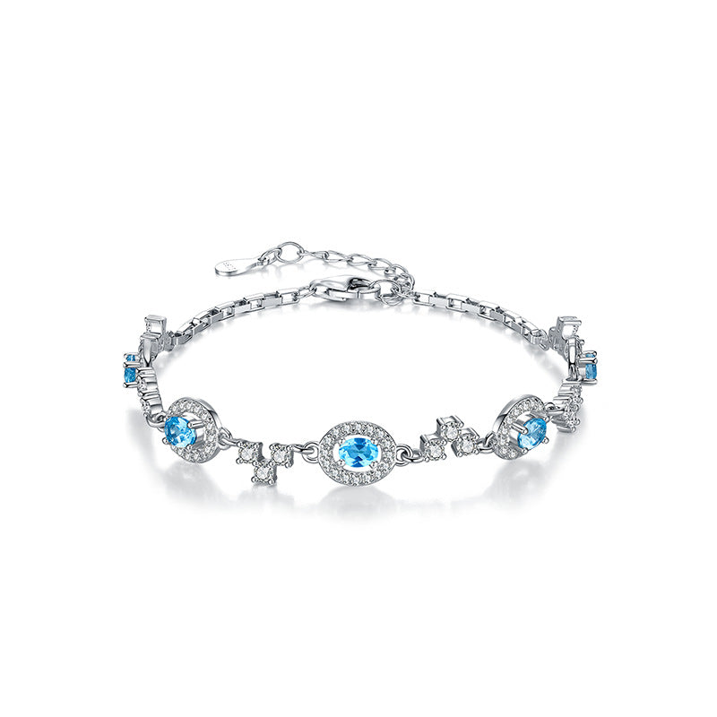 Blue sky and flowing light